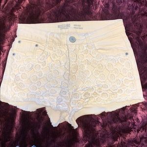Mossimo high rise jean shorts